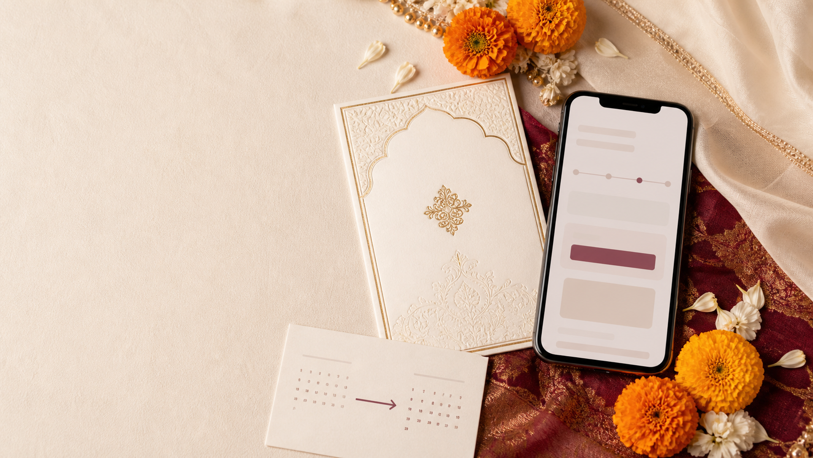 Wedding postponement message for Indian weddings